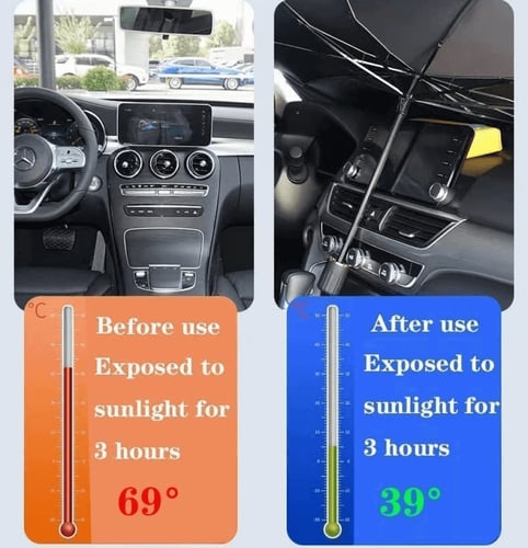 شماسية مظلة سيارة عاكسة للشمس