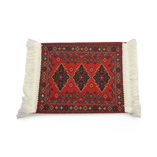 سجادة قهوة مستطيلة كبيرة