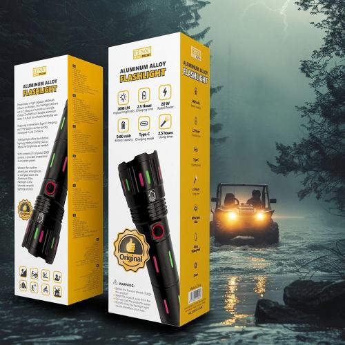 كشاف يدوي ألمنيوم قابل للشحن - DENX