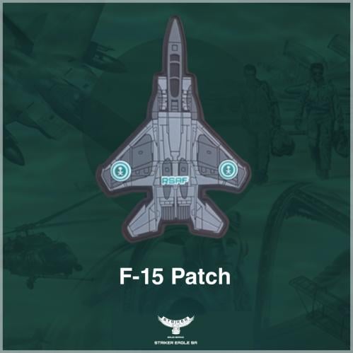 F-15 PATCH Rubber - باج ربل