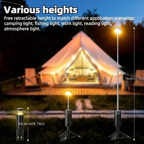 باوربنك ( شاحن سفري ) + إضاءة فانوس التخييم ضوء قا...