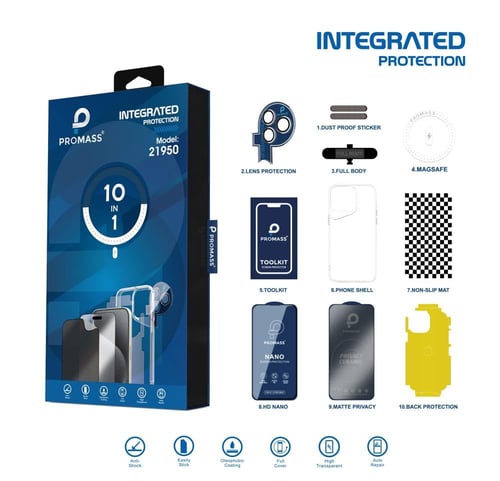 بكج حماية متكامل من ماركة PROMASS لـ الايفون من 11...