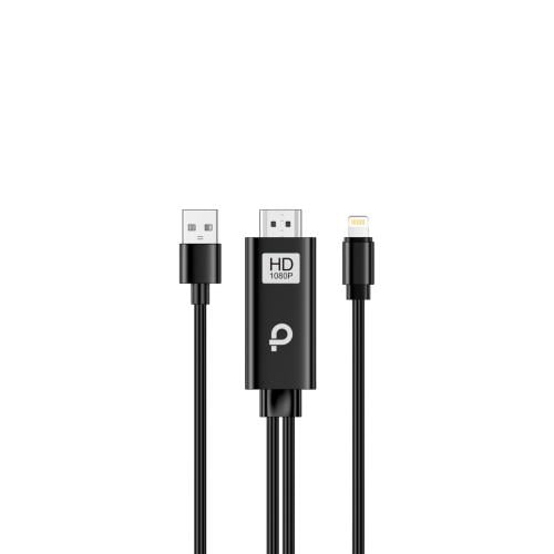 وصلة HDMI منفذ ايفون LIGHTNING بدقة عالية 1080 HD...