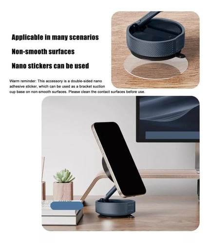 الإصدار الجديد 2 - حامل جوال مغناطيسي 360 درجة بسح...