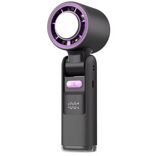 مروحة تبريد محمولة باليد مع وظيفة ضغط الثلج】مروحة...