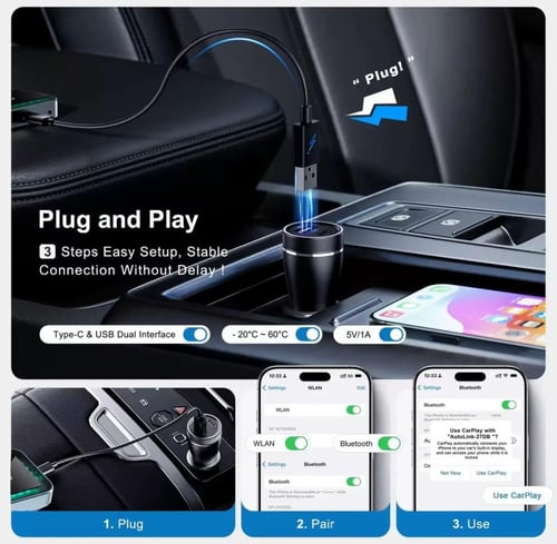 قطعة الكاربلاي و الاندرويد أوتوا الذكية - تعمل على...