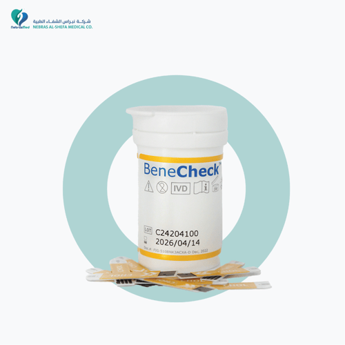 جهاز BeneCheck مع 50 شريط جلوكوز و10 شرائط كوليستر...