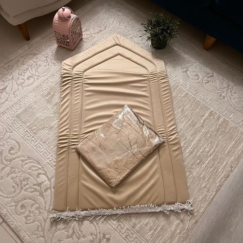 طقم صلاة سادة بيج 2