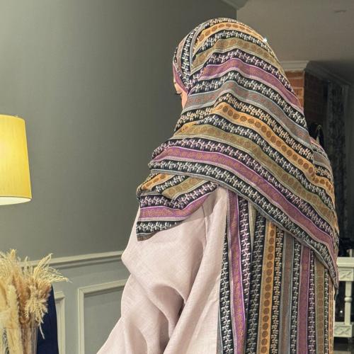 شرشف صلاة لنن لف يناسب جميع المقاسات( فري سايز)