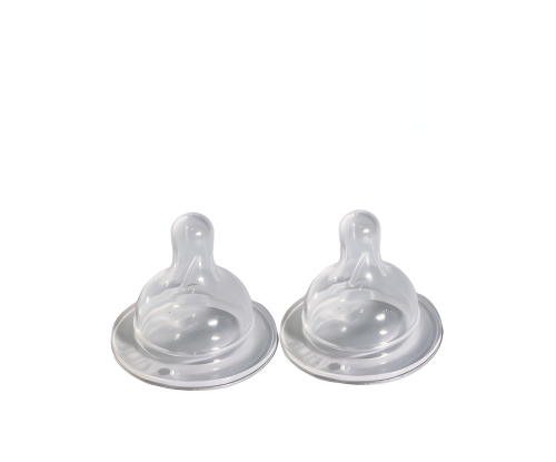 Wide-neck silicone bottle, 2 pieces