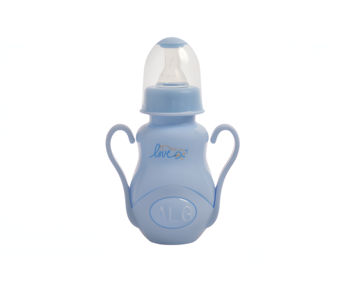 Colored concave feeding bottle by hand 150 ml solid