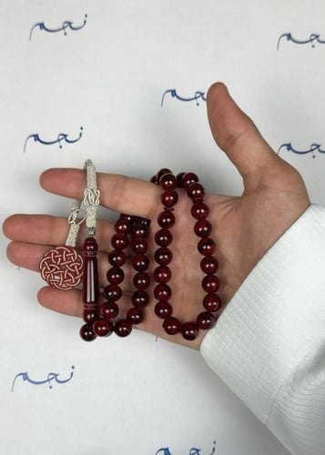 مسباح بكلايت توتي مع طربزونه عنابي