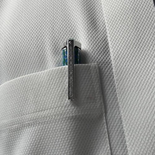 قلم كارتير سداسي-أزرق مموج