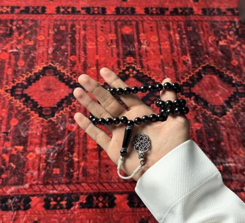 مسباح بكلايت اسود مع طربزون اسود