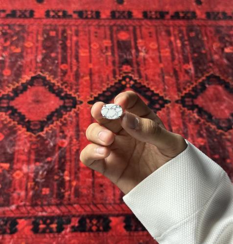 خاتم ملكي شنكار - رخامي ابيض