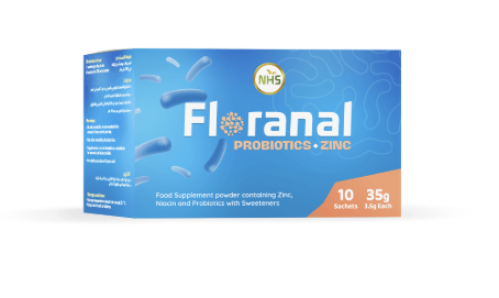 ان اتش اس فلورانال بروبيوتيك + زنك 10 أكياس