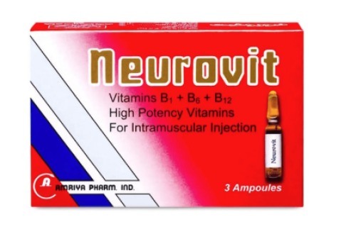 Neurovit Vitamin B Complex 3 Injectable Ampoules