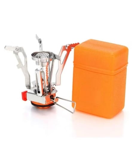 موقد غاز محمول وخفيف الوزن للأماكن الخارجية مع صند...