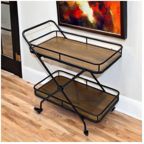 عربية تقديم خشب بني رقم 5003PER