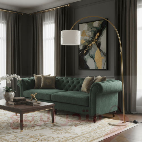 ابجورة طويلة فاخرة عمود ذهبي رقم 10837