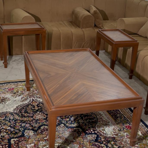 طقم طاولات قشرة الجوز 5قطع رقم 00056