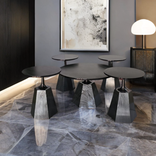 طقم طاولات سيراميك 5قطع رقم MW0023