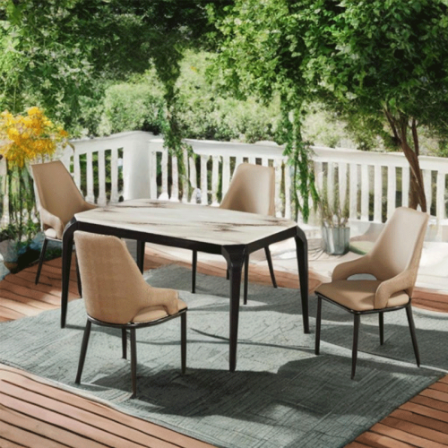 طاولة طعام رخام 4كراسي رقم 3310