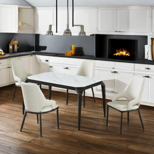 طاولة طعام رخام 4كراسي رقم 3310