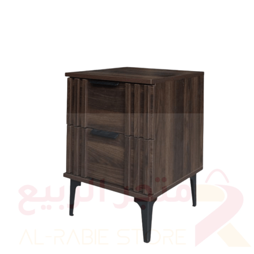 كمودينة خشب بني 2درج رقم WHM987