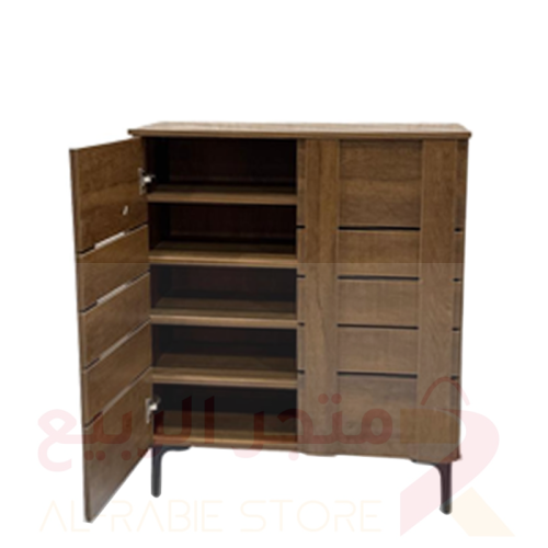 دولاب احذية (جزم) خشب بني 2باب 5رفوف رقم 11-210PER
