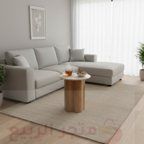طاولة خدمة مفرد دائرية رخام رقم CT-004