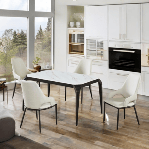 طاولة طعام رخام 4كراسي رقم 3310