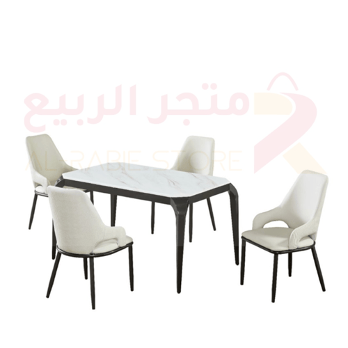 طاولة طعام رخام 4كراسي رقم 3310