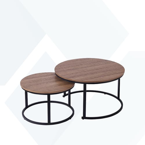 طقم شاي خشب 1+1