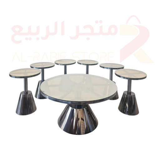 طقم طاولات كنب 7قطع رقم 1550