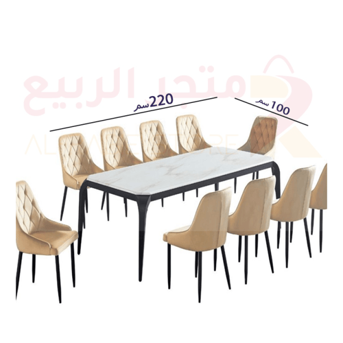طاولة طعام رخام 10كراسي رقمM-016