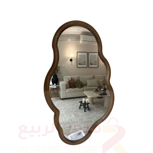 مرآة (مراية) مموجة خشب رقم 000126
