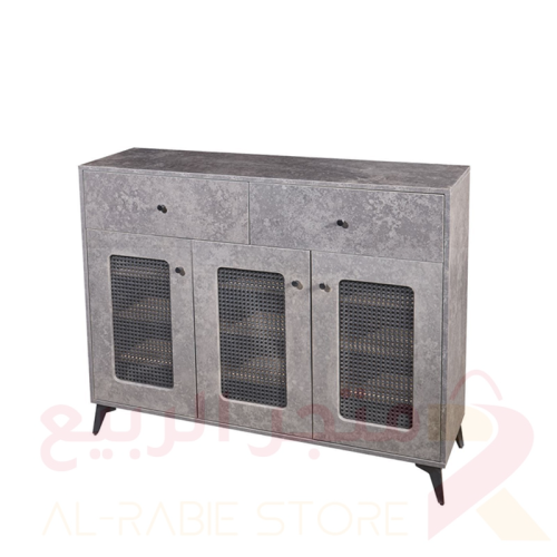 دولاب (جزامة) احذية خشب رمادي 3ابواب 4رفوف رقم SC-...