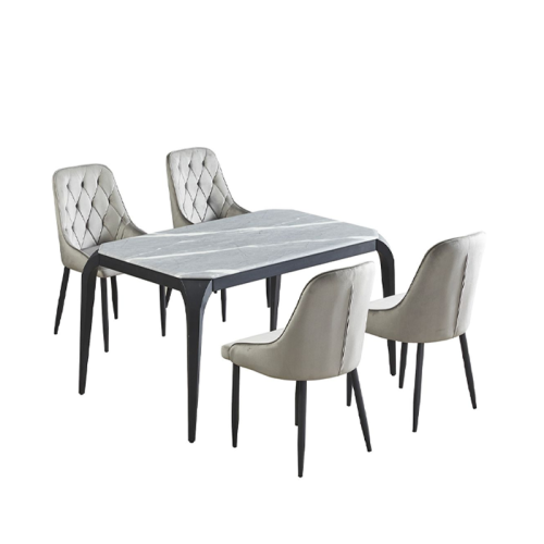 طاولة طعام رخام رمادي 4كراسي رقمM-016