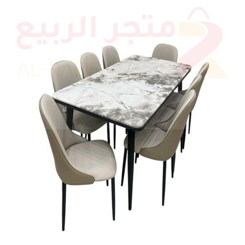 طاولة طعام رخام 8كراسي رقم SFD30152