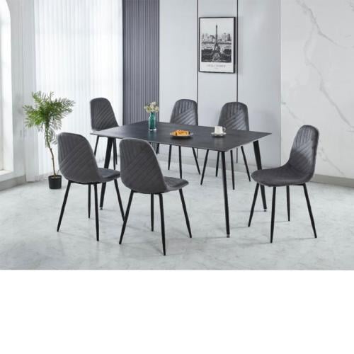 طقم طاولات طعام سيراميك 6كراسي رقم 521