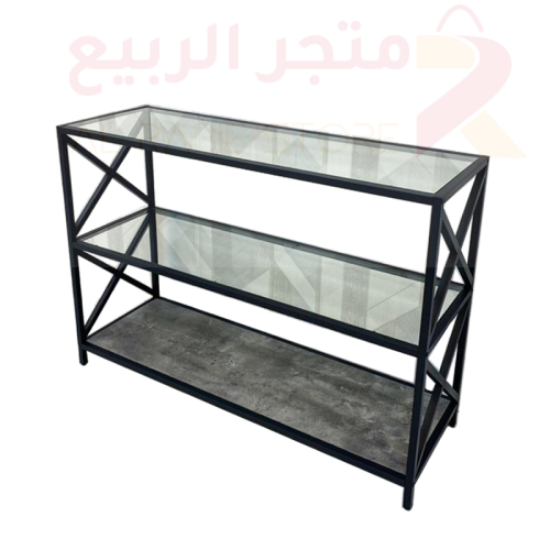 كونسول (مدخل) زجاج 3رفوف رقم00032