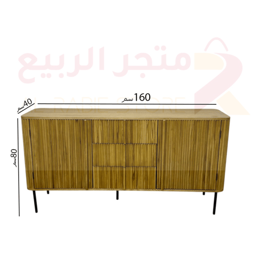 دولاب (ركن) بوفيه خشب 2باب 3 ادراج رقم SFF20029