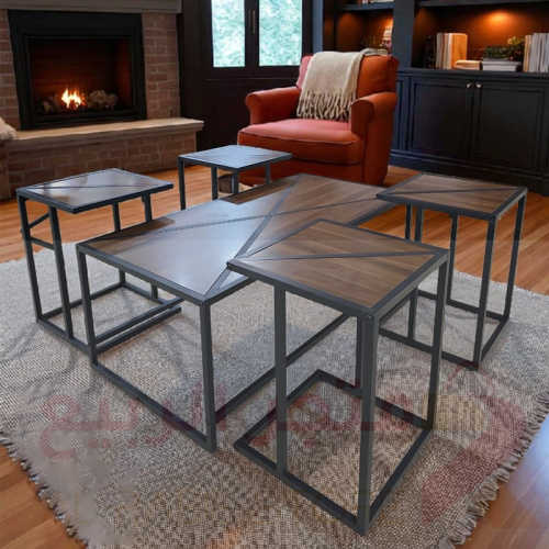 طقم طاولات خشب 5قطع رقم CHW50112