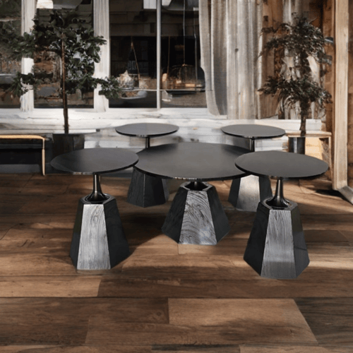 طقم طاولات سيراميك 5قطع رقم MW0023