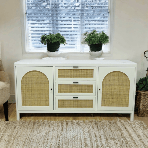 دولاب (ركن) بوفيه خشب 2باب 3ادراج رقم SFF20028