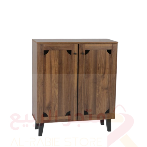 دولاب أحذية خشب بني غامق 2باب رقم SC0002-80