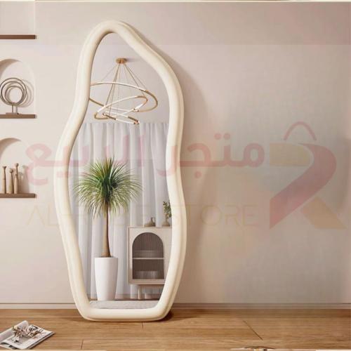 مرايه بوكليه اطار ابيض رقم10616