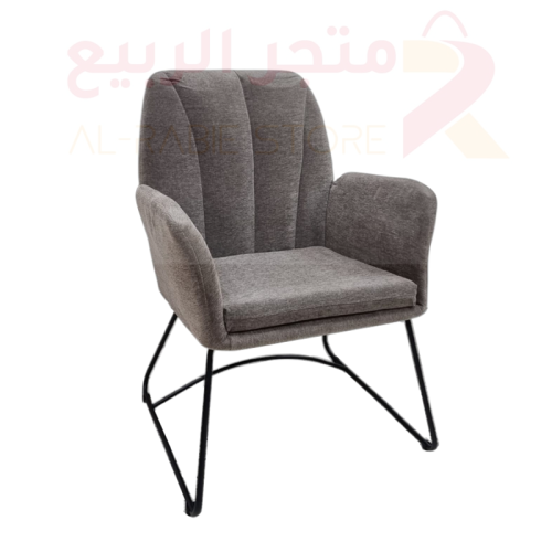 كرسي استرخاء مفرد قماش بني