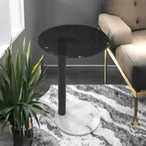 طاولة خدمة زجاج بقاعدة رخام رقم AR-10211